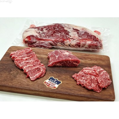 B14F 美國極佳級PRIME牛腹脅肉(Flank Steak，約1.00~1.50kg/包)網購原價HK$206.00/kg，會員價HK$185.00/kg(價格以過磅為準)